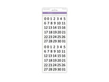Forever in Time SS451N Letters and Number Clear Stickers, Black, 0.5