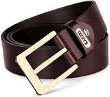 Men Brown Genuine Leather Belt_196