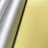 Flame Resistant Aramid Silver Coated Fabric 315GSM para Aramid 1500D Temperature Resistant Cut Resistant Fire Retardant (Silver 