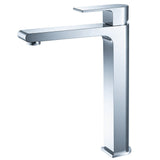 Fresca Bath Fft9152Ch Allaro Single Hole Vessel Mount Bathroom Vanity Faucet, Chrome