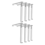 JUMPLAWN 8pcs Plastic Blind Clips Vertical Blind Valance Clip for Outside Installation Replacement Parts for Vertical
