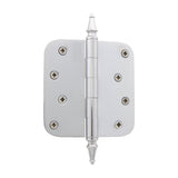Grandeur Hardware 813026 4 Steeple Tip Residential Hinge with 5/8 Radius Corners in Bright Chrome, 4 x 4