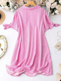 Dhruvi Trendz Women'S Rayon A-Line Standard Length Dress (Dt-Wd1146_Pink_Xl)