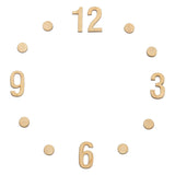 PATIKIL Wooden Clock Numbers Kit, 0.98inch Self Adhesive Clock Numbers Accessories for DIY Digital Clock Number Replacement Part
