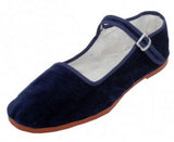 Shoes 18 Womens Cotton China Doll Mary Jane Shoes Ballerina Ballet Flats Shoes 118 Navy Micro 11
