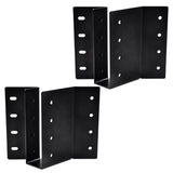 (2-Pack) 2 x 6 Heavy-Duty Steel Joist Hanger Bracket, Skewed Left 45 Degree, Face Mount Rafter Bracket for Floor Deck and Ceilin