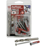 Hillman 376474 DuoPower ContractorStrength Anchors, XLPak (#10), White