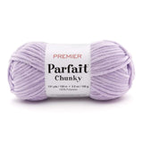 Premier Parfait Chunky Yarn, Super Bulky, Ideal for Knitting & Crocheting, Chenille, Lilac, 3.5 oz, 131 Yards