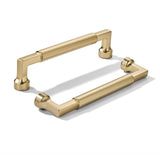 khtumeware 10-Pack 5-Inch(128mm) Satin Brass Cabinet Pulls,Heavy-Duty Brushed Brass Handles for Kitchen Cabinets, Cupboards, Dra