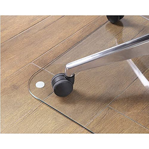 Lorell Tempered Glass Chairmat Chair Mat, 60, Clear