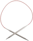 ChiaoGoo 24Inch Red Lace Stainless Steel Circular Knitting Needles, 7/4.5mm