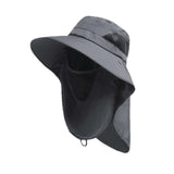 Oligitdi Outdoor Sun Hat With Mesh Neck Cover Beach Fishing Hat, Summer Hat For Men, Round Sun Cap For Hiking, Fishing, Gardning