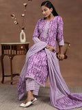 Libas Women'S Pure Cotton Kurta Set (278340R Purple 2Xl