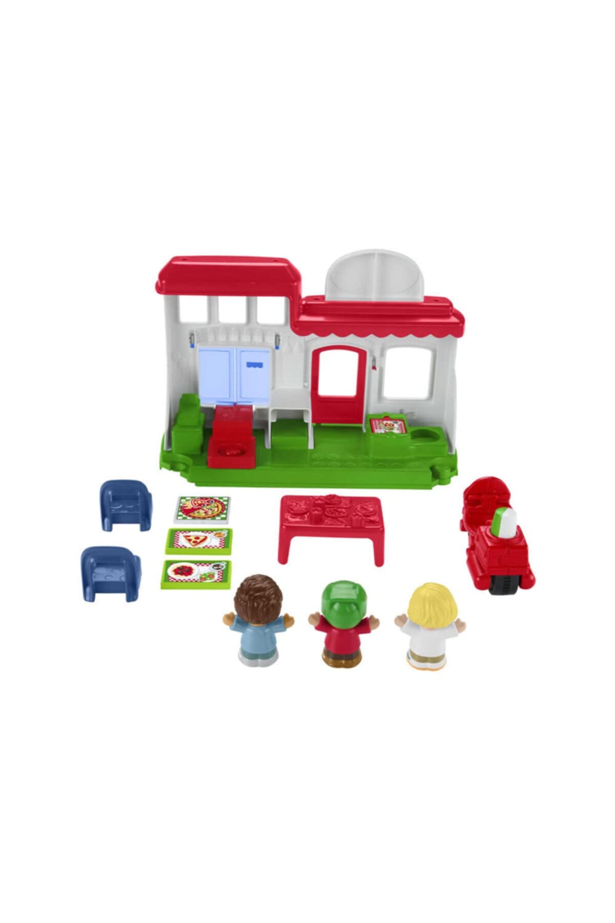 Fisher-Price Little People Toddler Playset We Deliver Pizza Place Toy Restaurant With Figures & Accessories For Ages 1+ Years