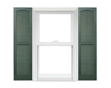 Homeside Open Louver Vinyl Shutters (1 Pair) - 12 x 60-046 Pine
