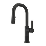 Montay 1-Handle Pull-Down Kitchen Faucet in Matte Black