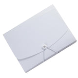 Ecomistiq Expanding File Wallet 13 Pocket Waterproof Paperwork Folder For Work White | Files & Supplies Filing, Storage Binding 