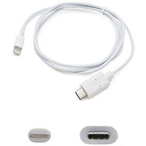 Addon 1.0M (3.3Ft) Usb 3.1 Type (C) Male To Lightning Male White Cable