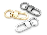 CRAFTMEMORE 4pcs Swivel Snap Hook Push Gate Lobster Clasps Quality Clips for Lanyard Purse Making VT237 PICK COLOR (Gunmetal)