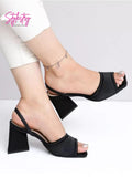 Shoetopia Women'S Heeled Sandal-2 Kids Uk (Girls-Oms-Black)-Eu38,Black,2,B0D54H34KW