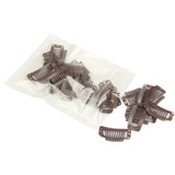 FeiHong 20pcs Hair Clip, Stainless Steel with Silicone Rubber, 9-Teeth Snap Wig Clips, Wig Accessories Clip, Diy Clips for Hairp