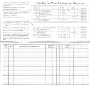 10 Checkbook Registers 2016-2017-2018 Calendars