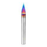 Amana Tool Spektra Extreme Tool Life Coated Solid Carbide Signmaking and Engraving Router Bit, 45771-MK, 30 Degree Engraving 0.1