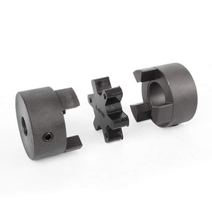 1/2 to 7/8 L075 Flexible 3-Piece L-Jaw Coupling Set & Buna-N NBR Rubber Spider