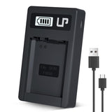 NP-FW50 Battery Charger, LP LCD Display USB Charge Port Station, Compatible with Alpha A6000, A6400, A6100, A6300, A6500, A5100,