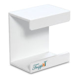 TrippNT 50008 White PVC Small Kimwipe Holder with Double Faced Mounting Tape, 3.5 Length x 5 Width x 5 Height