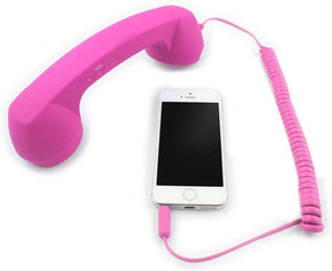 YTYKINOY Retro 3.5mm Telephone Handset Cell Phone Receiver Mic Microphone Speaker for iPhone iPad Mobile Phones Cellphone Smartp