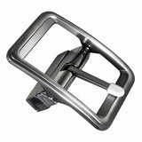 Medsin MenS AutoLock Reversible Rotate Buckle Only, 35 Mm Width, Brush Silver Finish Metal Classic Style Formal Casual Busines