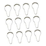 BUGUUYO 24pcs Premium Shower Curtain Rings Gourd Shape Hooks for Easy Glide Stylish Design for Bathroom and Home Decoration Rust