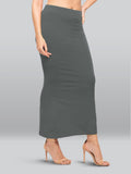 Lyra Lycra Saree Shapewear Petticoat For Womens Sarees Smoke Grey Smoke Grey M