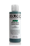 Golden Fluid Acrylics Pthalo Green (Yellow Shade) 4 oz Bottle