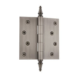 Grandeur Hardware 813058 4 Steeple Tip Residential Hinge with Square Corners in Antique Pewter, 4 x 4