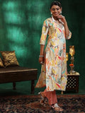 Libas Women'S Silk Blend Printed Kurta Set (49141_Off White