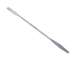 A2ZDE004 Stainless Steel Double Ended Micro Lab Spatula Sampler, Round & Tapered Arrow End, 9 Length