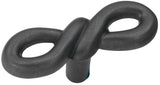Hickory Hardware P3450BI 21/8Inch by 3/4Inch Rustic French Twist Knob, Black Iron