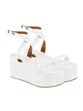 Shoetopia Stylish Braid Style Strap White Platform Heels For Women & Girls /Uk7,White,7,B0BYP6YLPM