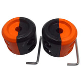 Winch Stopper ATV-SCHS Cable Hook Rubber Stopper Winch Line Saver with Allen Wrench for ATV UTV Winches(Black-Orange)