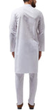 Sojanya (Since 1958 Men'S White Cotton Blend Only Long Kurta Size: M