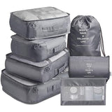 Vetmoc Travel Organizer 7 In 1 Travel Laundry Cosmetics Luggage Packing Organizers Set Makeup Bags Organizer Packing Cubes With 