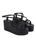 Shoetopia Women'S Block Heel Sandal,Black,5,B0C694YFSL