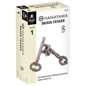 Bepuzzled | Key Hanayama Metal Brainteaser Puzzle Mensa Rated Level 1, For Ages 12 And Up