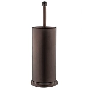 Home-it Toilet Bowl Brush and Holder - Bronze Bathroom Accessories Covered Toilet Brush Compact, Space Saving, Deep Cleaning Bru