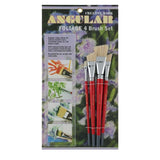 Creative Mark 800AF Foliage Angular Watercolor Brush Set of 4