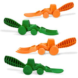 Constructive Eating - Toddler Utensils Made in USA, Dishwasher Safe, BPA Free, Easy Grip Handle, Silverware for Toddlers, Utensi