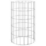 vidaXL Gabion Pole with Stable Construction Rustproof and WeatherResistant Circular Pole Made of Galvanized Steel Perfect f