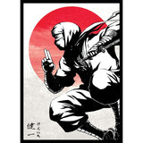 Fantasy North - Kenichi - Shadow Clan Ninja - 100 Smooth Matte TCG Trading Card Sleeves - Black Border - Fits Magic MTG Commande